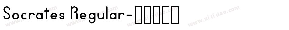 Socrates Regular字体转换